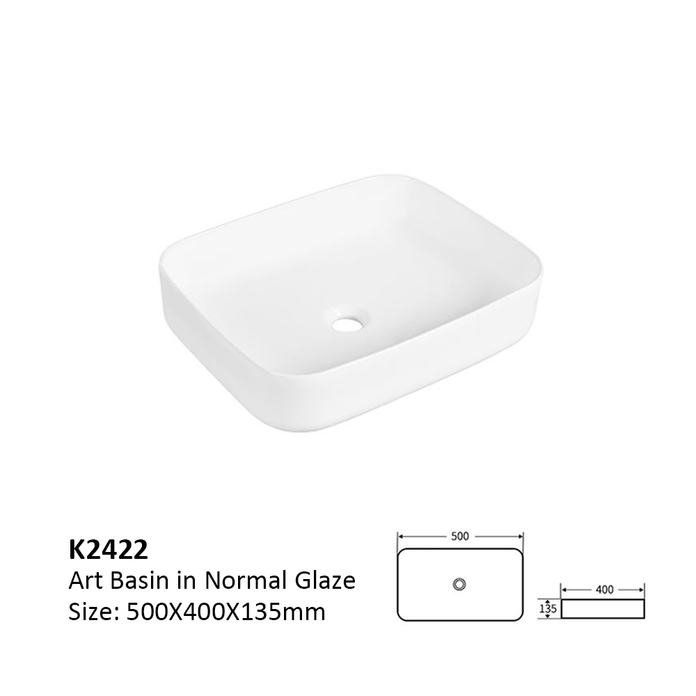 Above-Counter Basin Soft Rectangle
